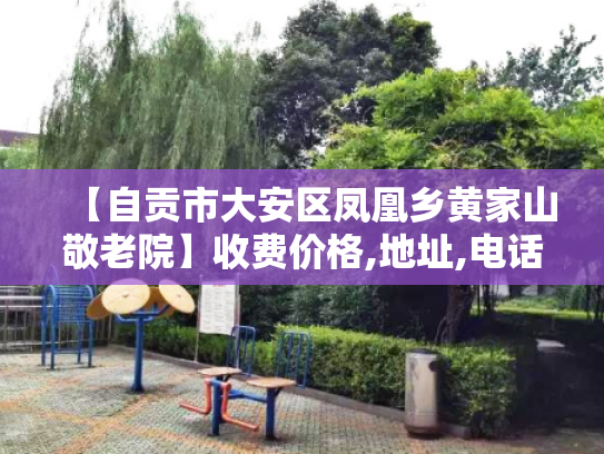 【自贡市大安区凤凰乡黄家山敬老院】收费价格,地址,电话服务一览