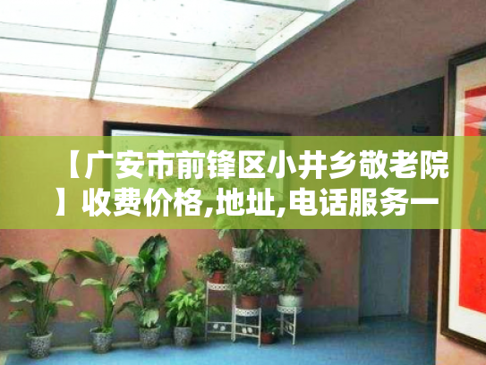 【广安市前锋区小井乡敬老院】收费价格,地址,电话服务一览