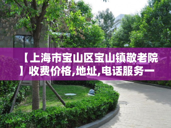 【上海市宝山区宝山镇敬老院】收费价格,地址,电话服务一览
