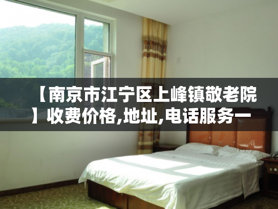 【南京市江宁区上峰镇敬老院】收费价格,地址,电话服务一览