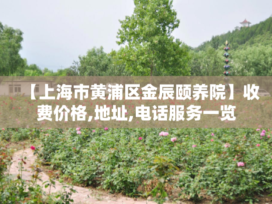 【上海市黄浦区金辰颐养院】收费价格,地址,电话服务一览